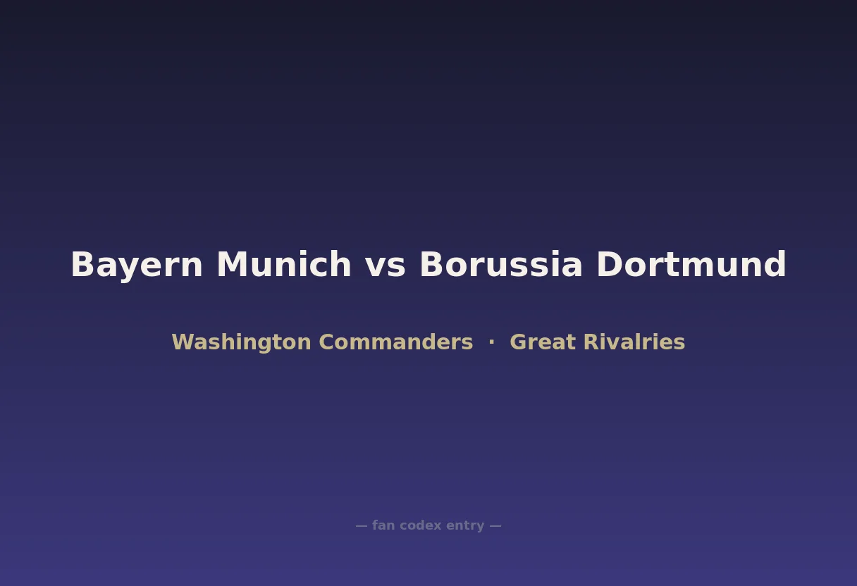 Bayern Munich vs Borussia Dortmund
